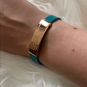 Marc by Marc Jacobs Teal and Gold Bracelet
